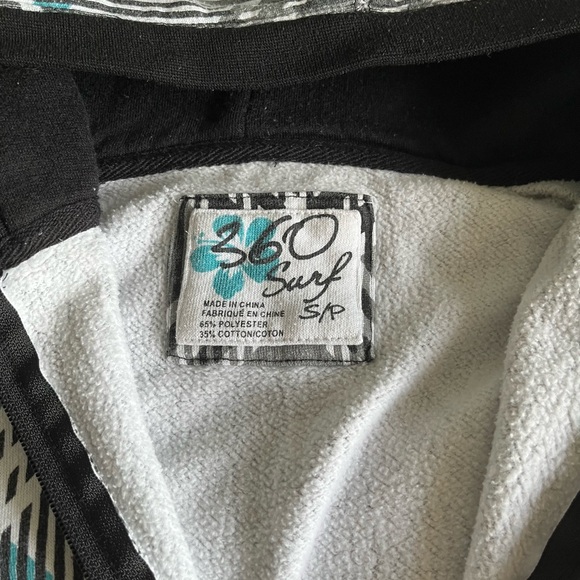 360 SURF STRIPED ZIP UP HOODIE - Picture 4 of 5